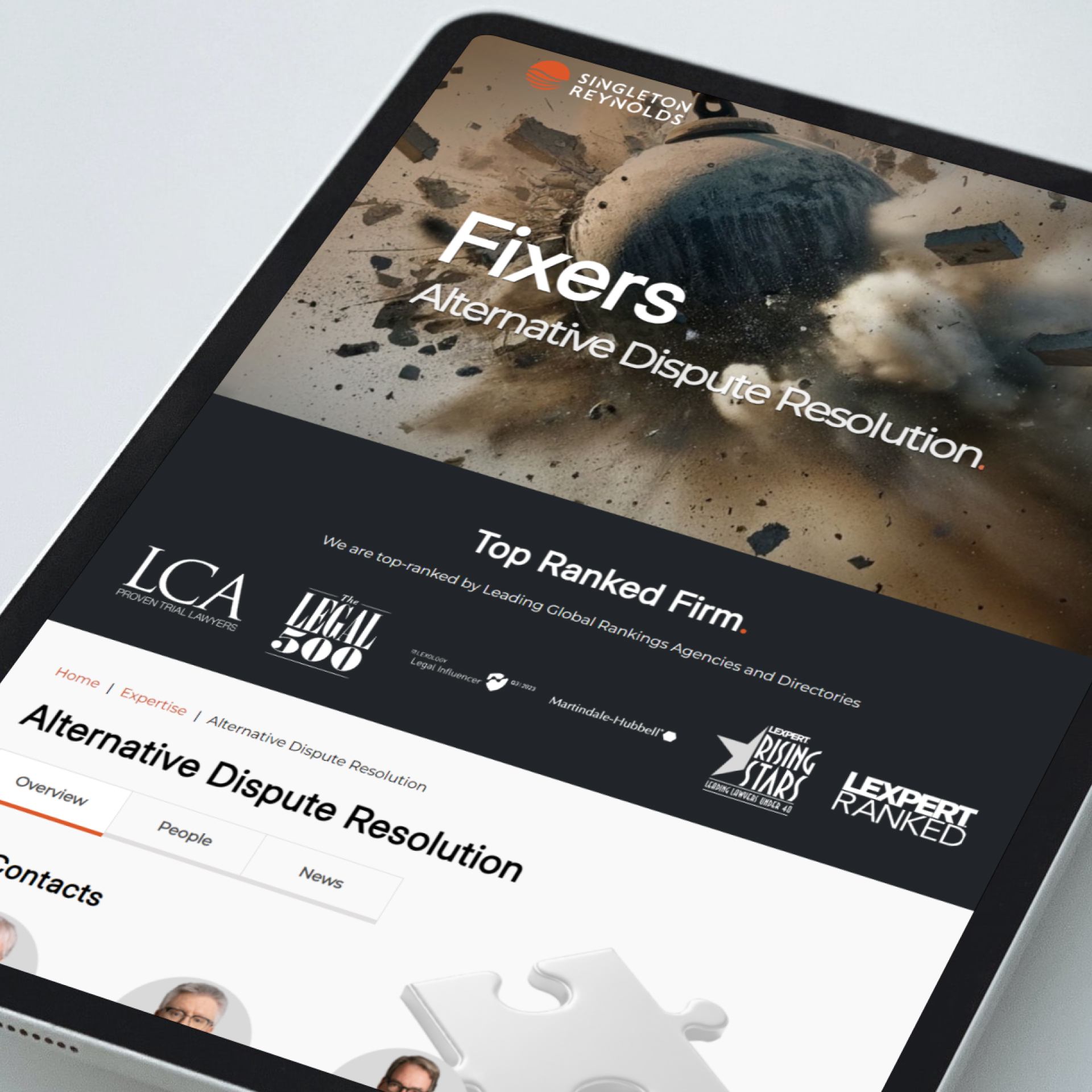 Singleton Reynolds tablet